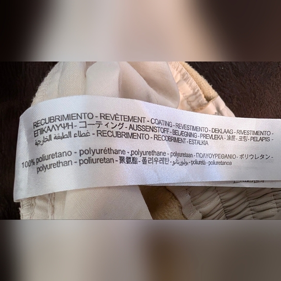 Zara Beige Elastic Waist Pants - Picture 5 of 5